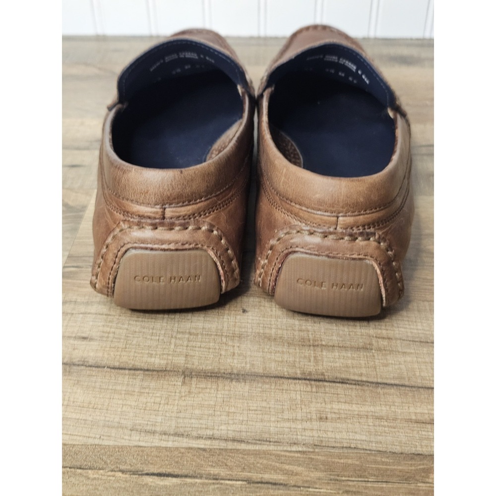 Cole Haan Leather Driving Loafers Men's Size 9.5 Brown Casual Slip On - Picture 9 of 10
